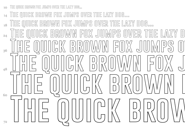 Gobold font waterfall